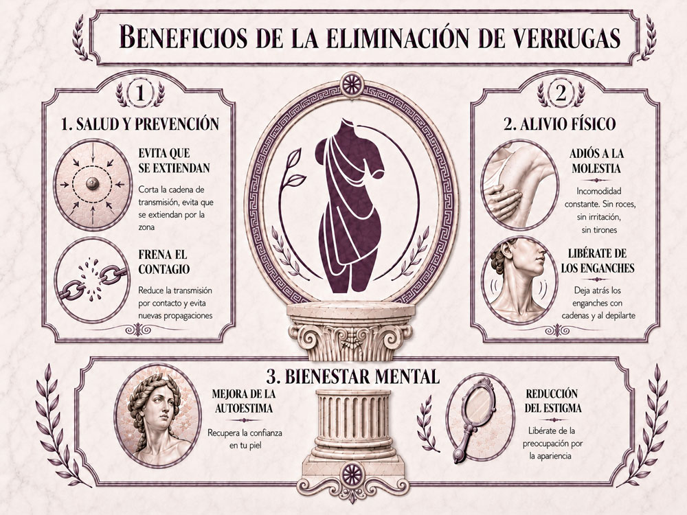 infografia eliminacion de verrugas V de Milo baena cordoba